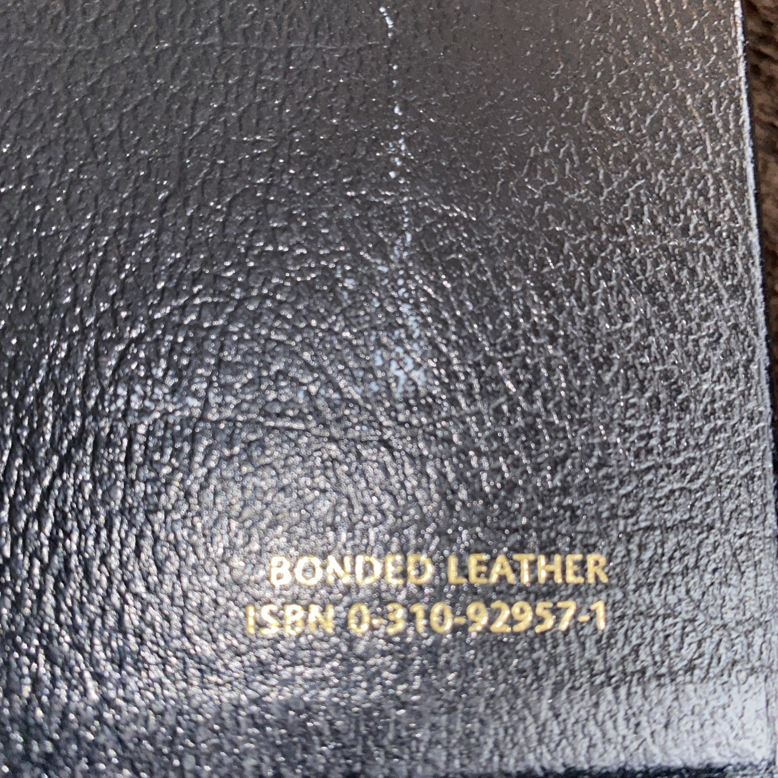 Zondervan NIV Study Bible Black Bonded Leather Red Letter- VG