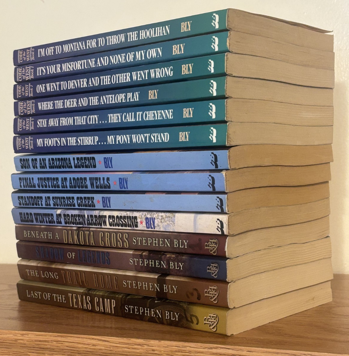 Stephen Bly Lot of 14 Christian Western Paperback Books