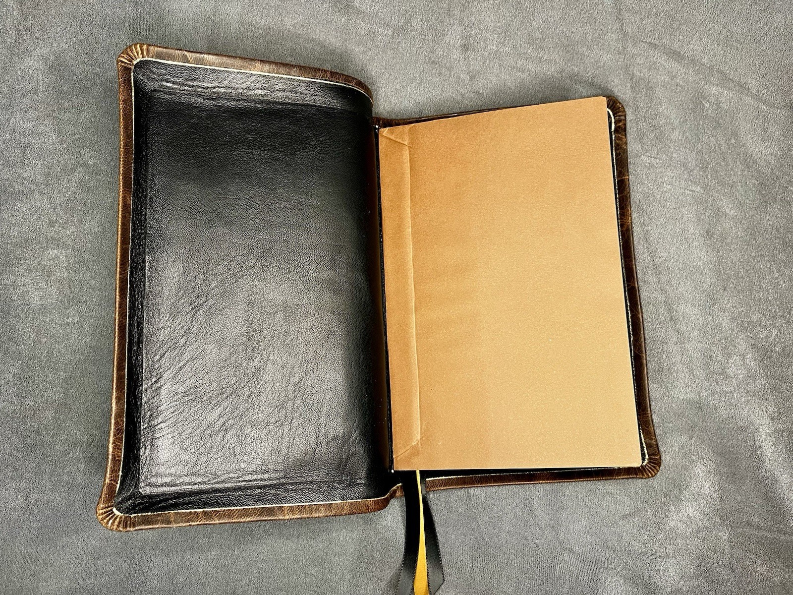 KJV Large Print Personal Size Reference Bible – Brown distressed goatskin