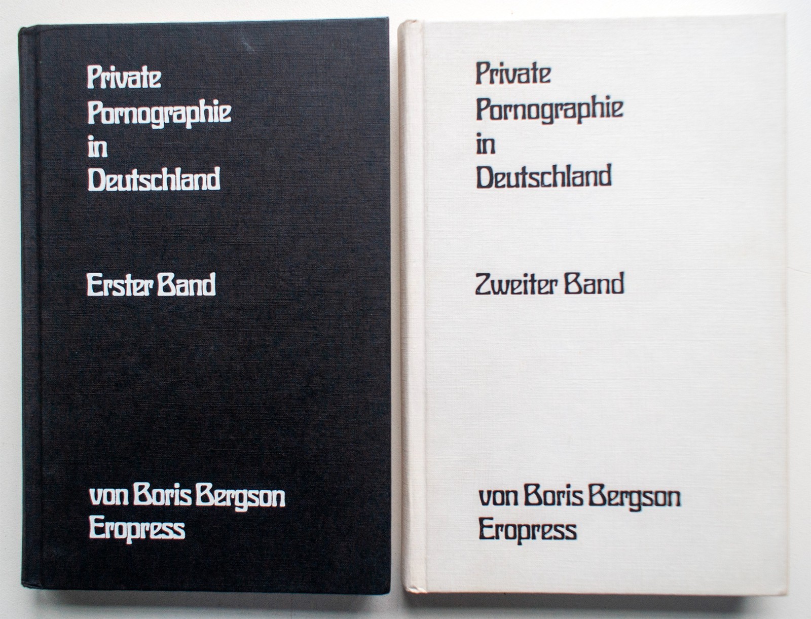 Private Pornographie in Deutschland 1+2 Bergson 1st Ed 1st Pr 1975 [188]
