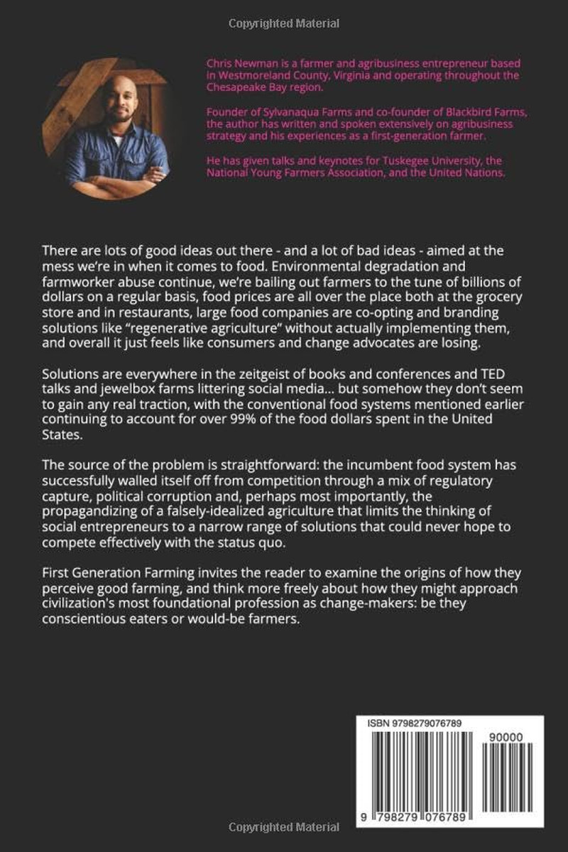First Generation Farming: a Blueprint for Coordinated, Cooperative Agribusiness