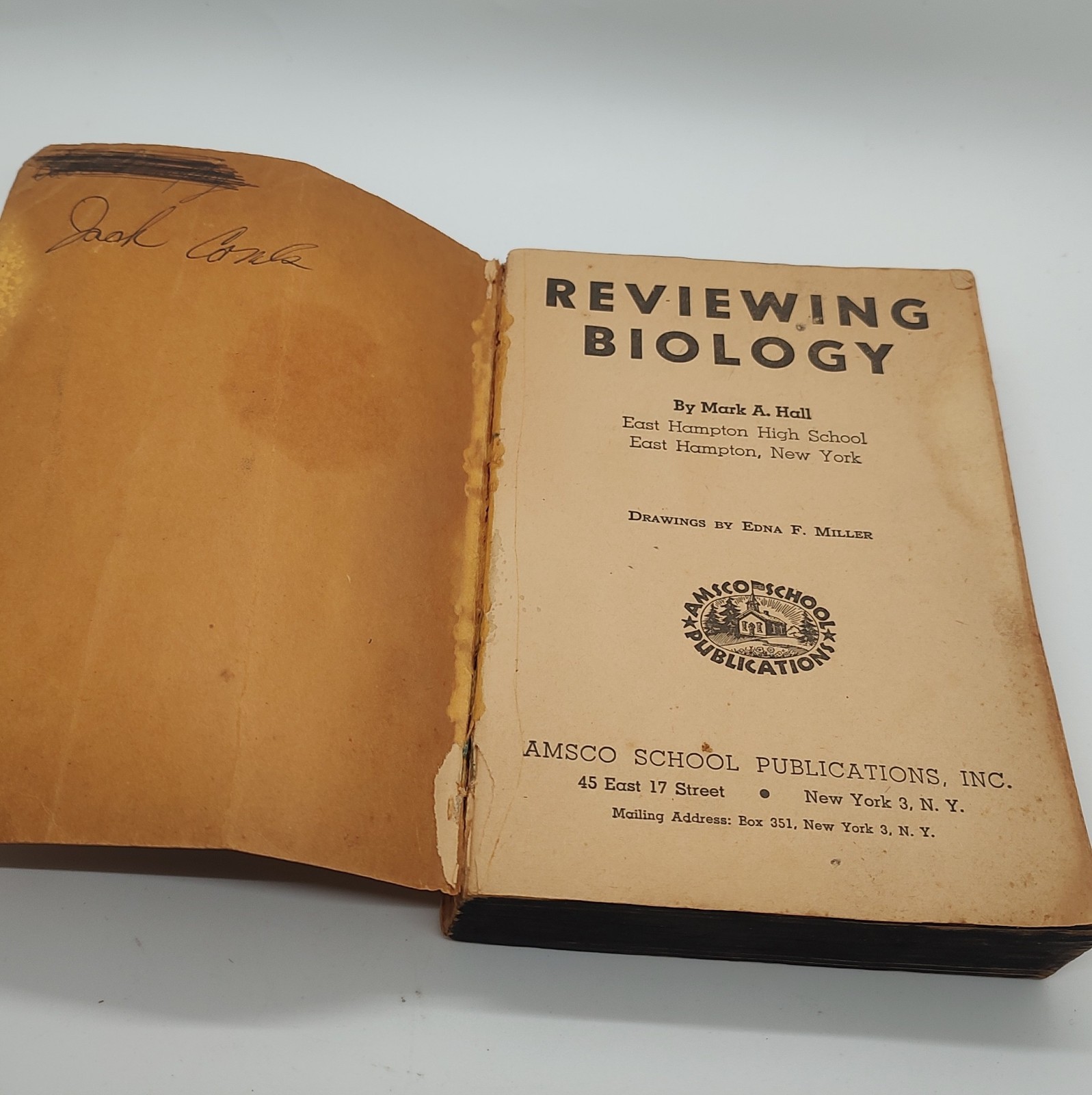 „Reviewing Biology“ Vintage 1955 Amsco School Publications