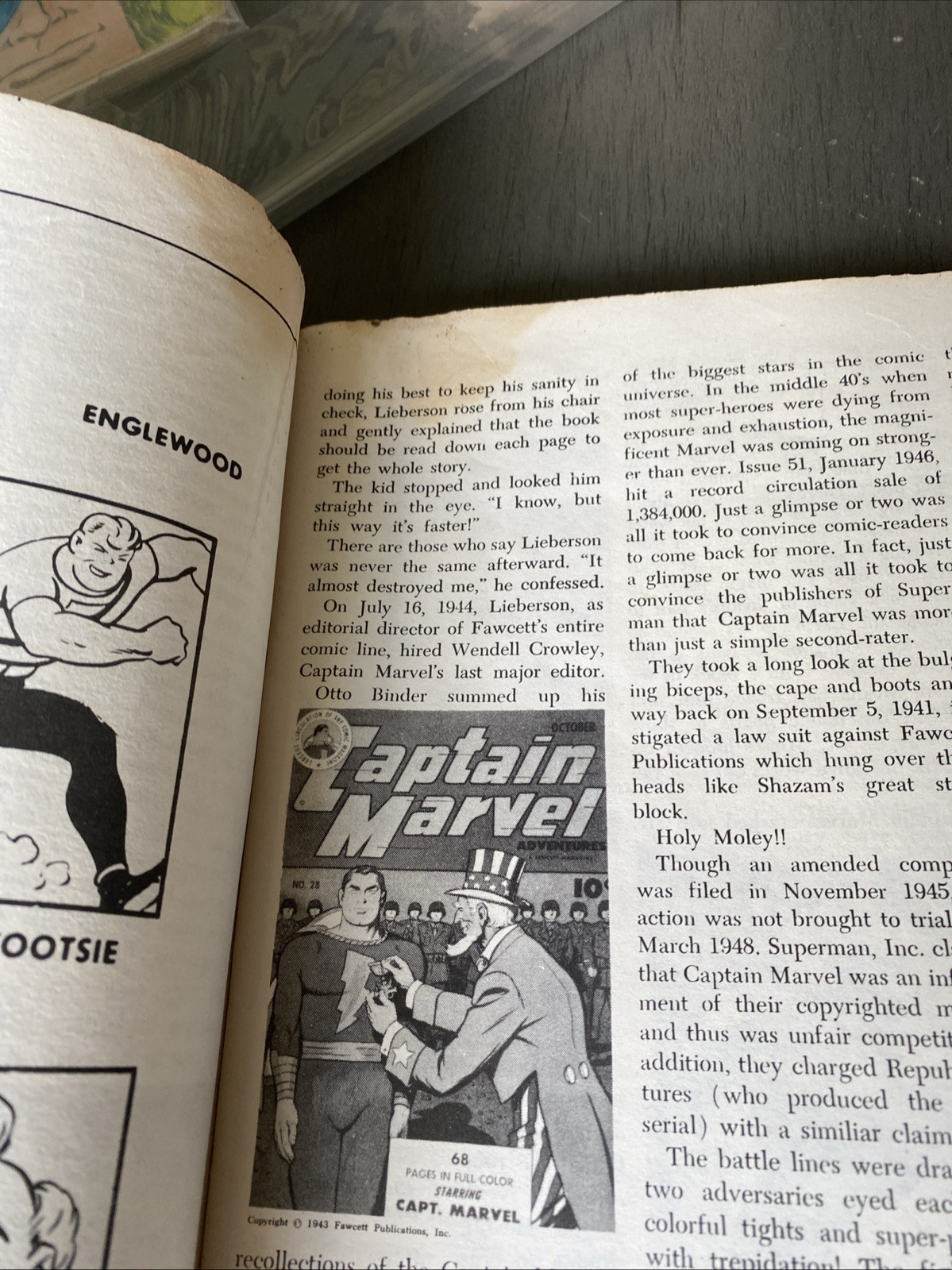 VTG 1972 HISTORY OF COMICS 2 STERANKO SUPERGRAPHICS CAPT AMERICA FURY