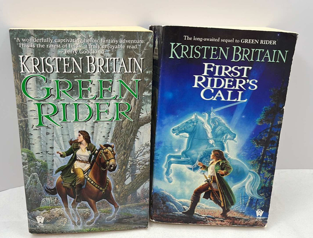 Kristen Britain Fantasy Green Rider and First Rider’s Call Book Lot 2 PB Books