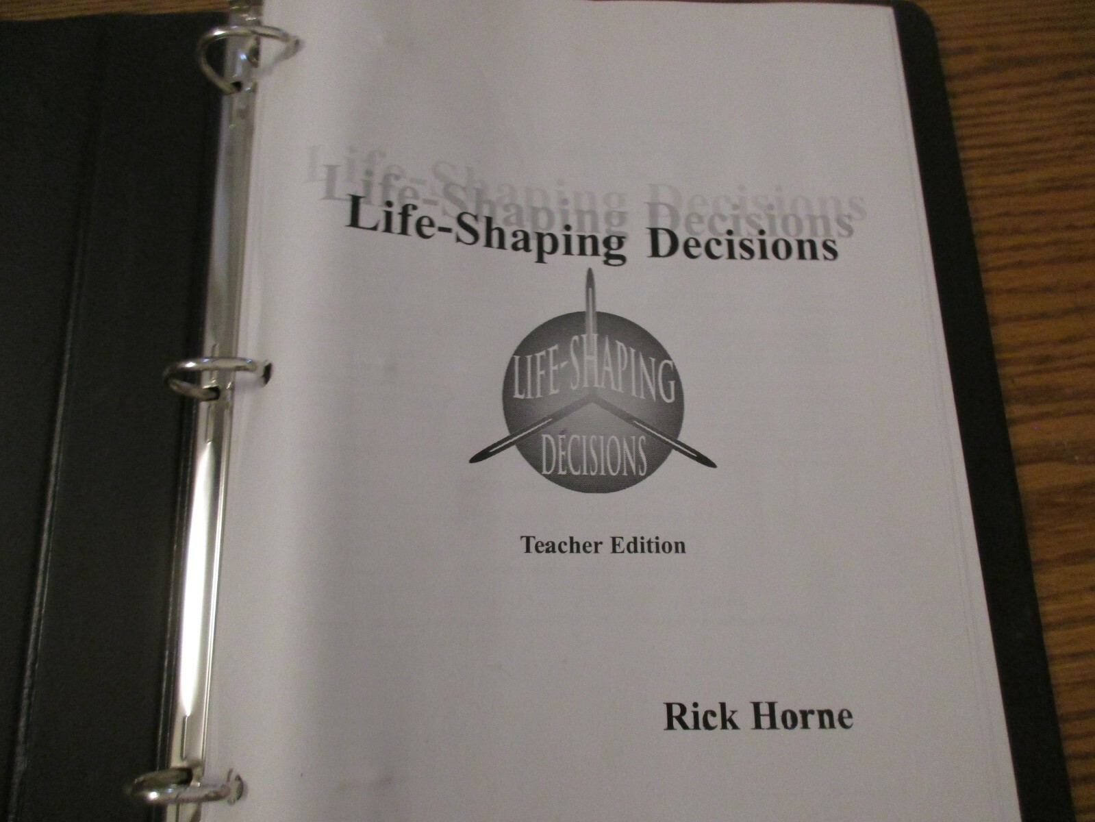 Life-Shaping Decisions Teacher Guide-Purposeful Design