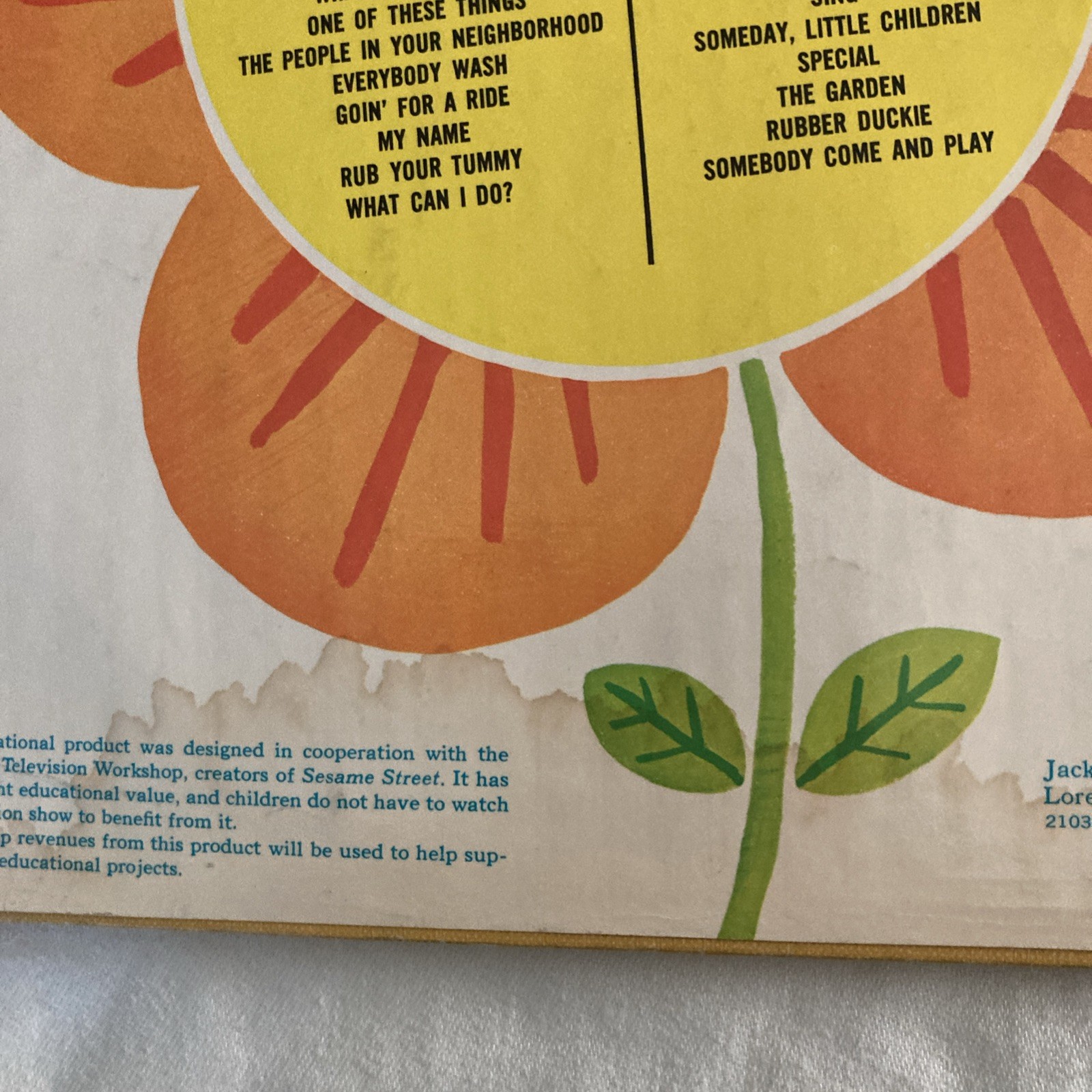 The Sesame Street Song Book Raposo and Moss 1971, Damaged Book Jacket 1st Print