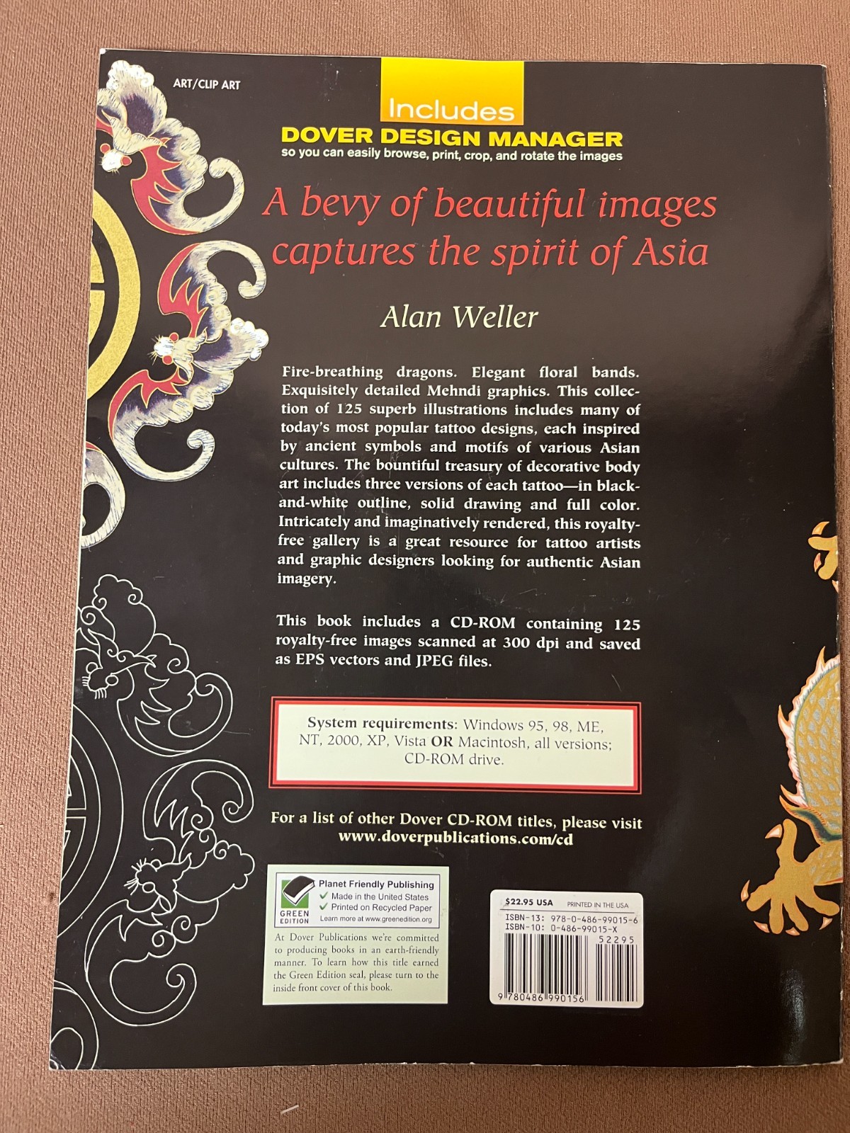 Asian Tattoo Flash CD-ROM and Book by Alan Weller – New