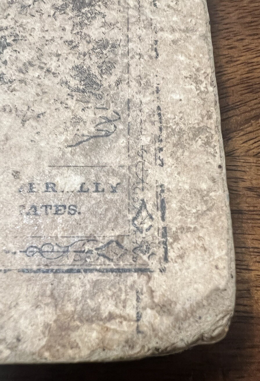 Antique Book 1800’s Hardcover School First Lessons In English Grammar S.W. Clark
