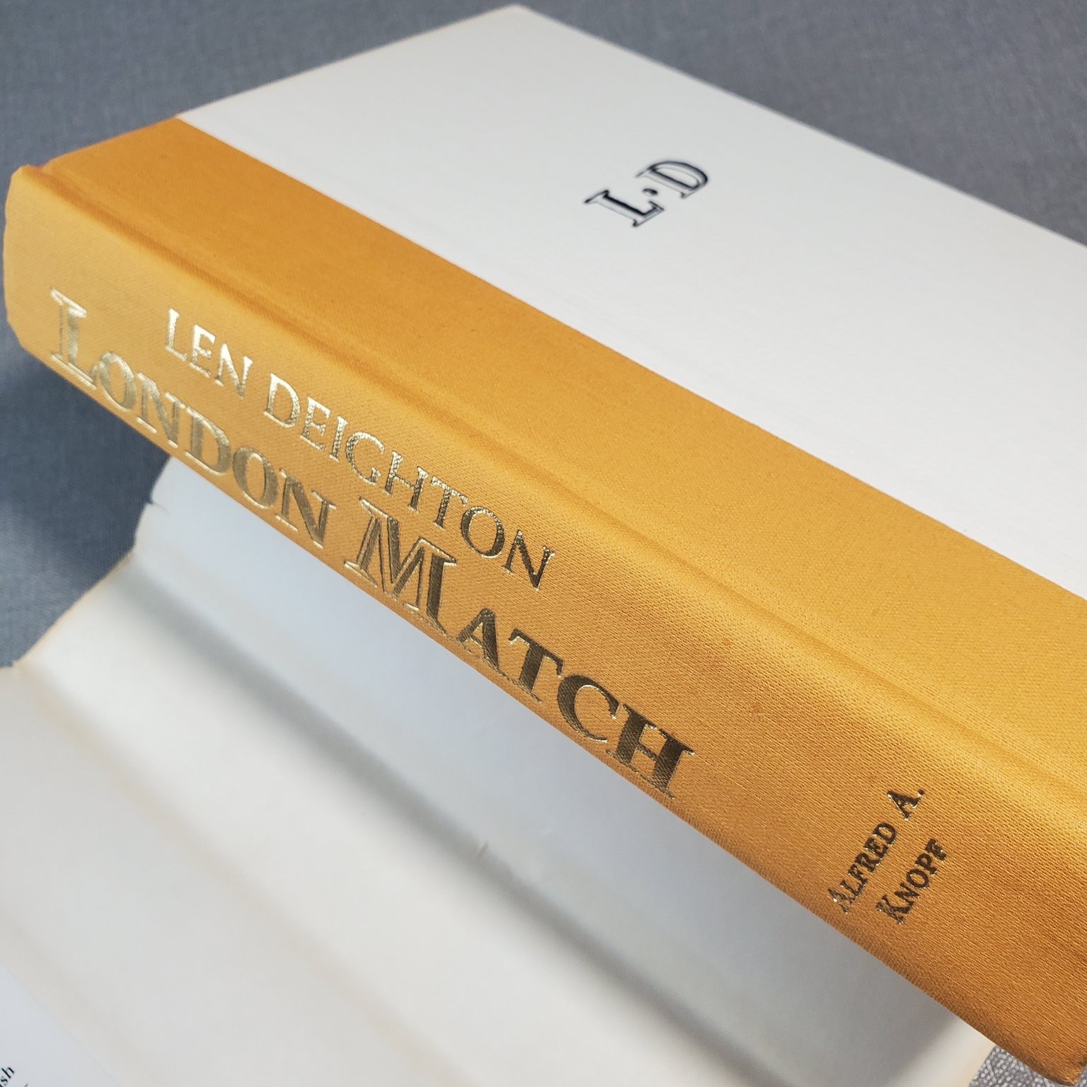 London Match Len Deighton 1985 First Edition Spy Thriller Alfred A. Knopf
