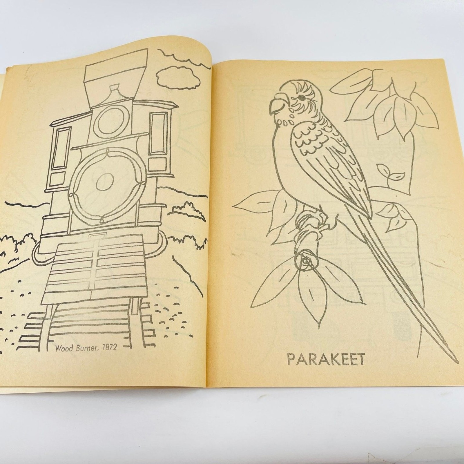 ABC Coloring Book Vintage 1970s Paperback Modern Promotions USA Uncolored