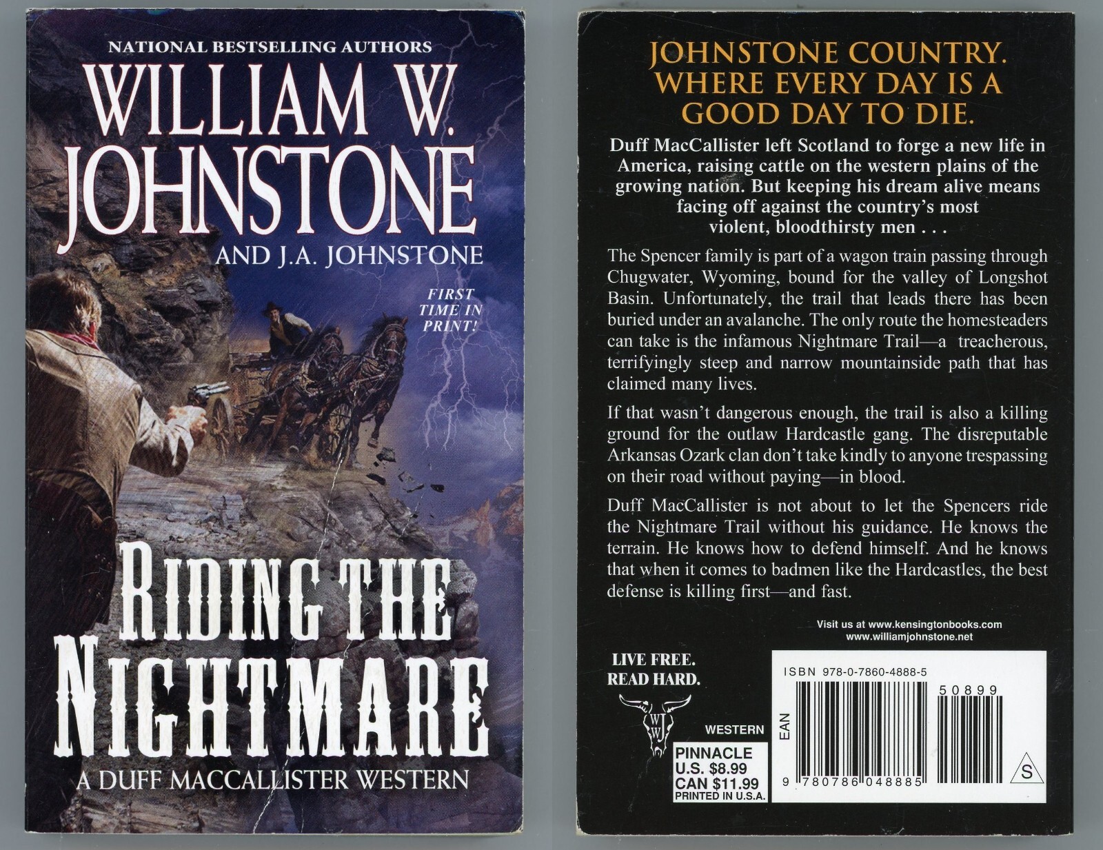 Duff MacCallister Western Action Lot of 3 Paperback by William Johnstone
