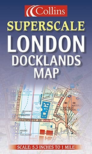 Superscale London Docklands Map Sheet map, folded Book The Fast Free Shipping