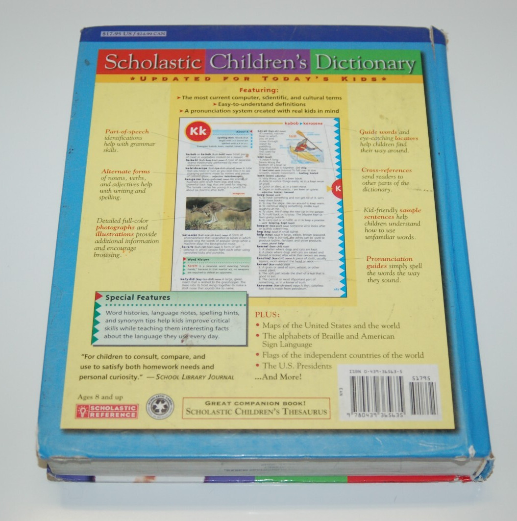 Scholastic Children’s Dictionary – Hardcover, 648 pages