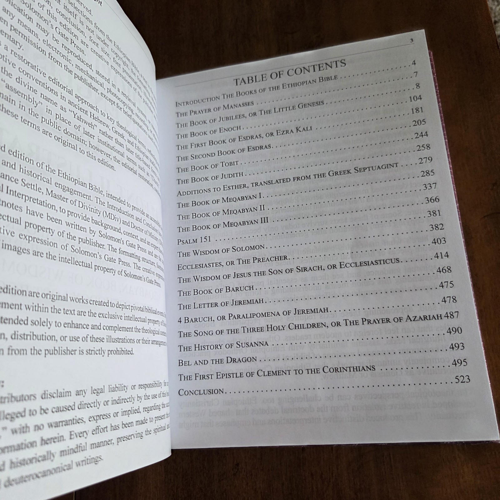 Ethiopian Bible in English Extra Large Print Solomon’s Gate Press HC Book