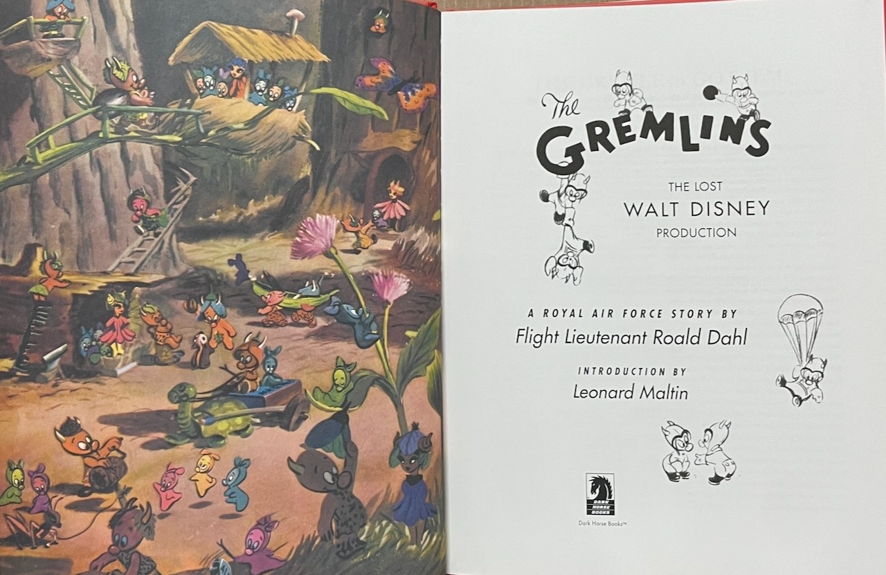 The Gremlins : The Lost Walt Disney Production / Roald Dahl / Dark Horse HC LN