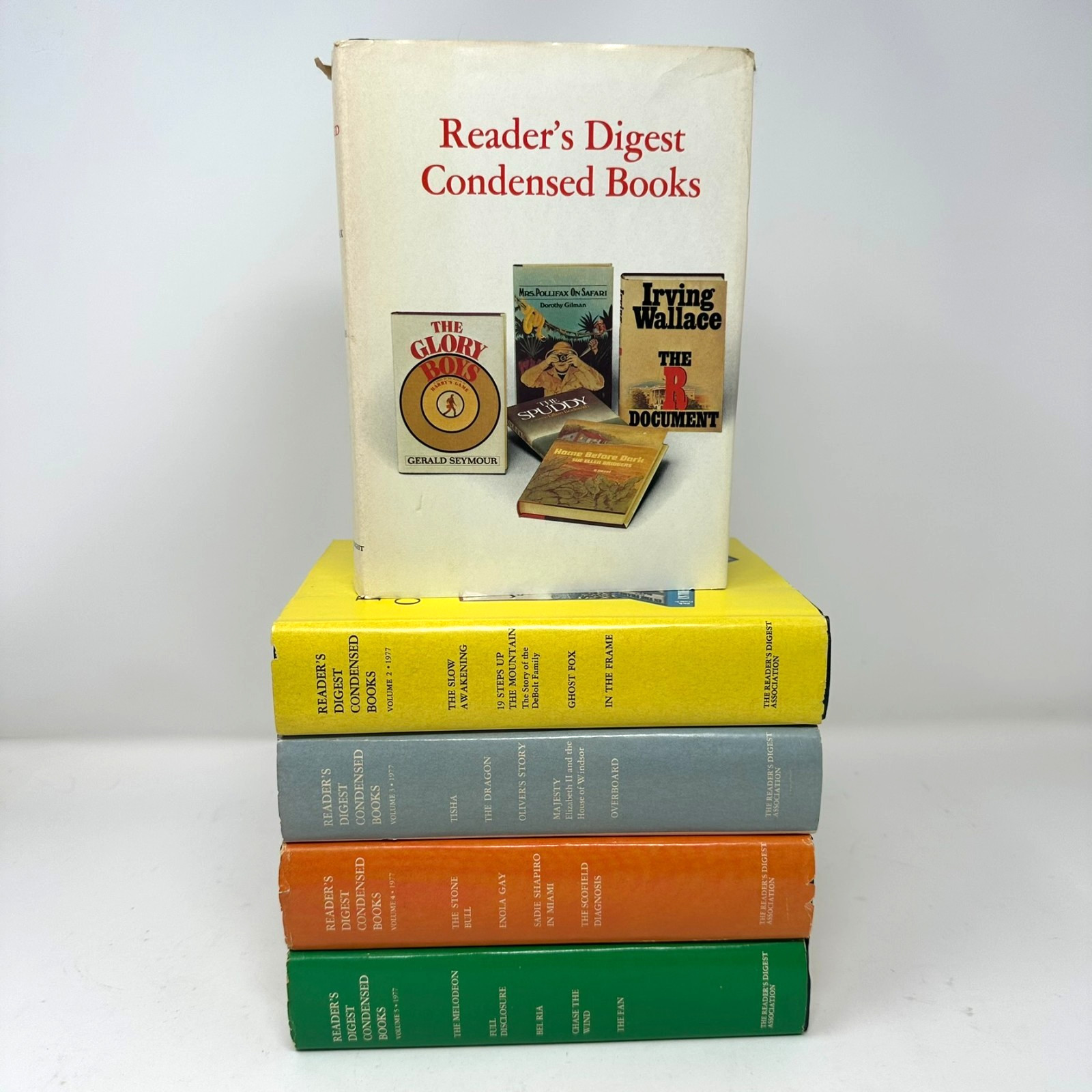 1977 Reader’s Digest Condensed Books | Complete With Dust Jackets | Vol. 1-5