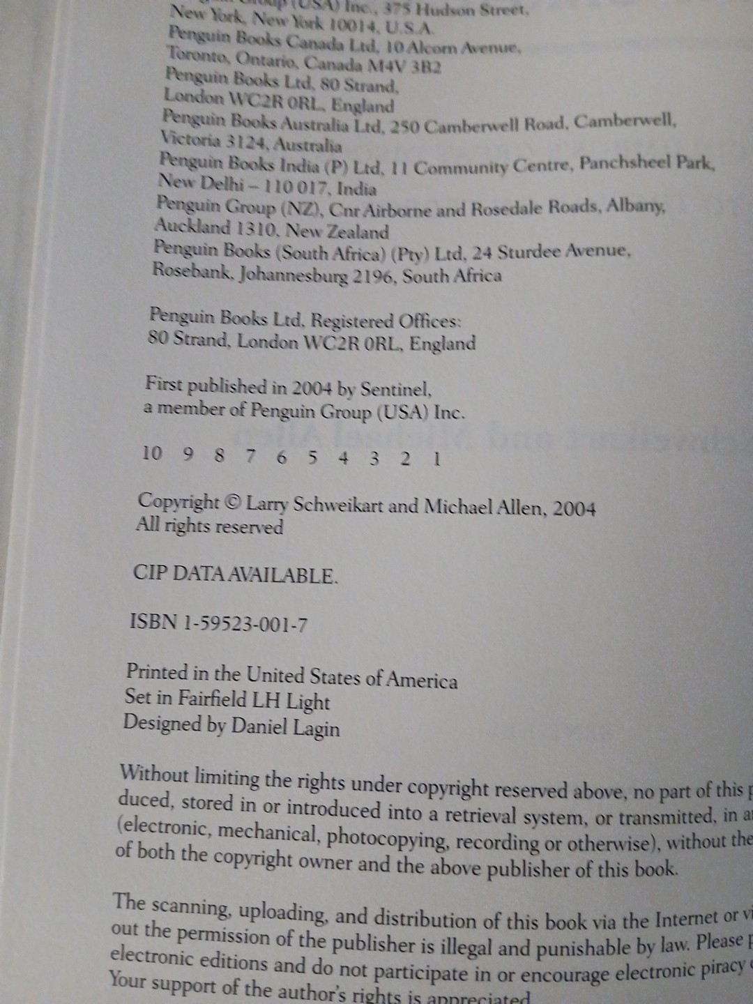 A Patriot’s History of the United States (TRUE 1st Print) Larry Schweikart 🇺🇸