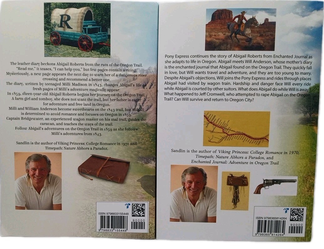 Enchanted Journal Series Sandlin Historical Fiction Oregon Trail & Pony Express