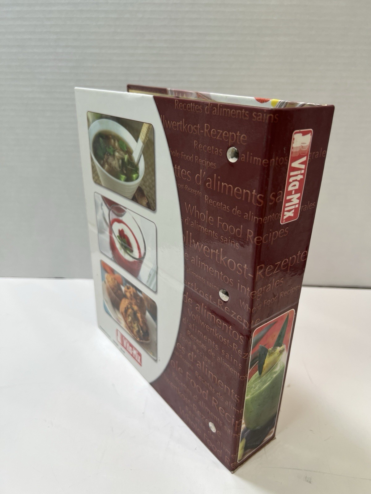 VITA-MIX 5200 3-ring binder w Tabs Cookbook 300 pages Whole Grains, easel