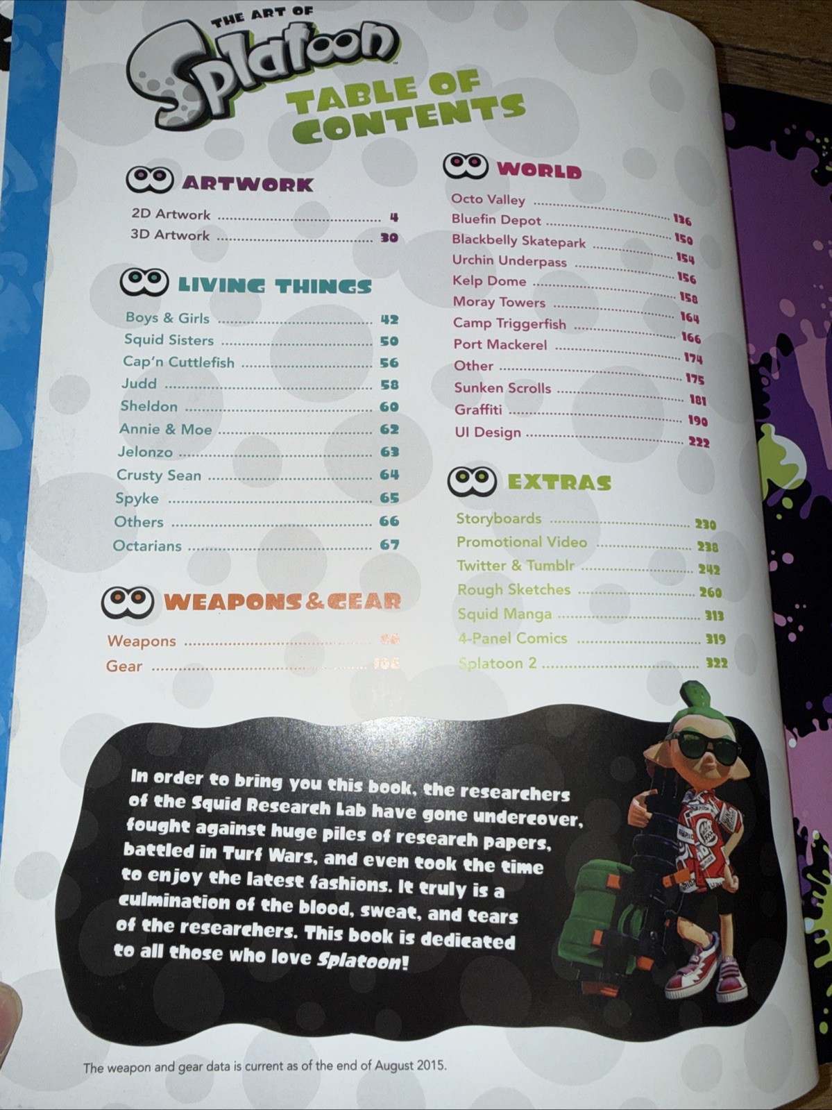 The Art of Splatoon – Hardcover, by Nintendo – Acceptable