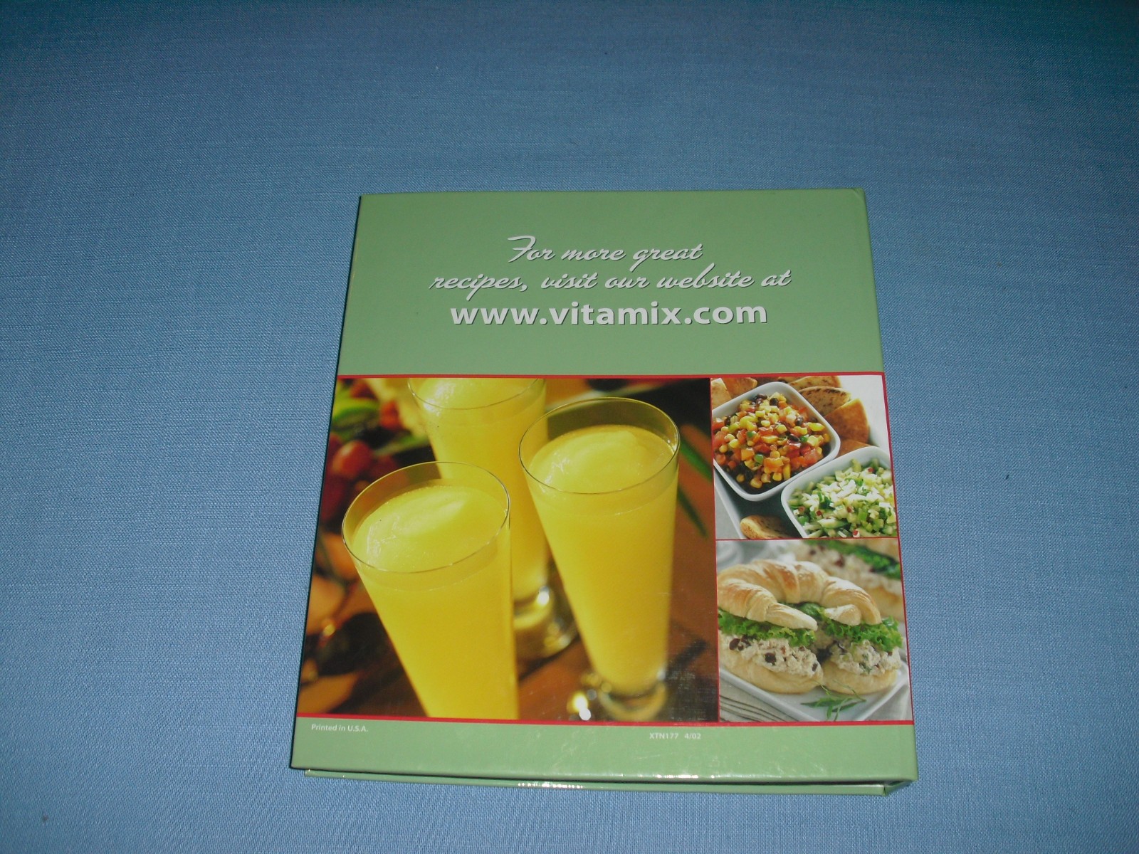 VTG 2002 Vita Mix Recipes For Better Living Hardcover Binder & Owner’s Manual