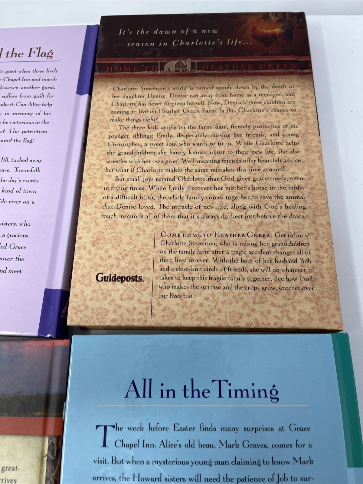 Lot Of 6 Guideposts – Tales From Grace Chapel Inn hardcover books