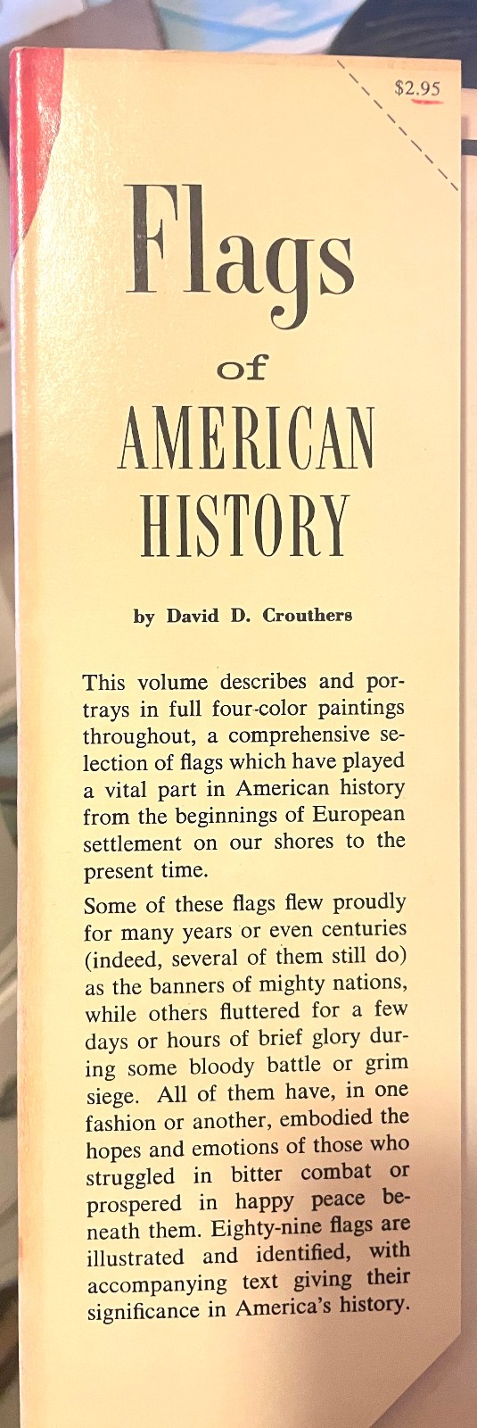 Flags of American History 1962 HCDJ Colonial Revolutionary Civil War Gadsen Flag