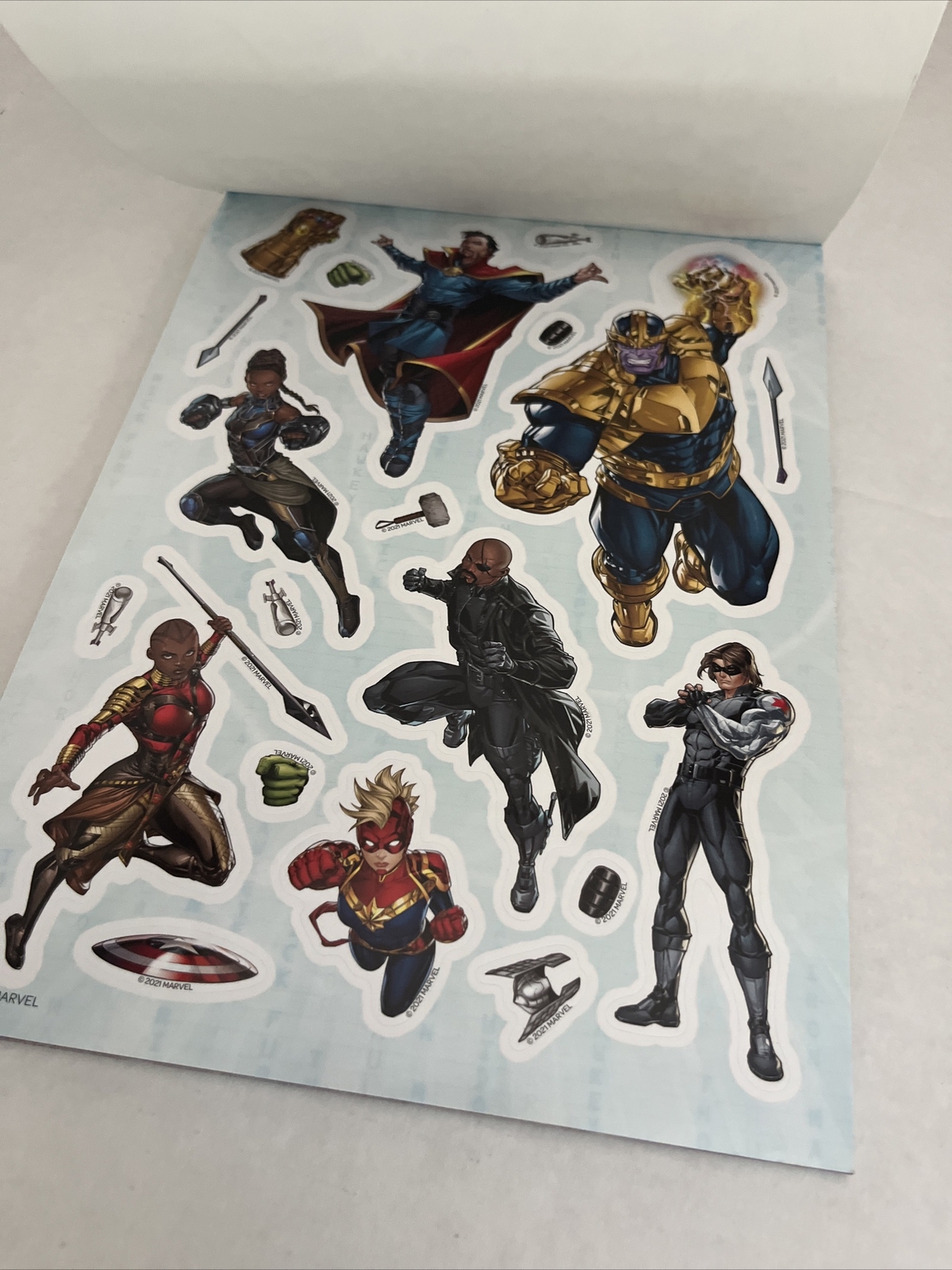 Marvel Avengers Create-A-Scene 130 Sticker Activity Pad to Color Book