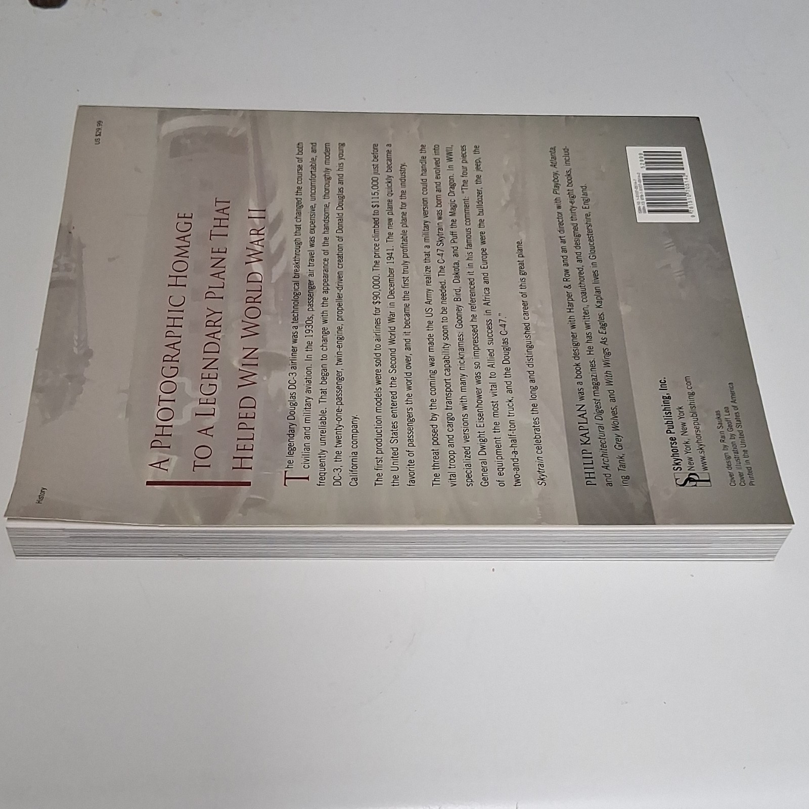 Skytrain A Transport Revolution Philip Kaplan Paperback Skyhorse WWII Illustrat…