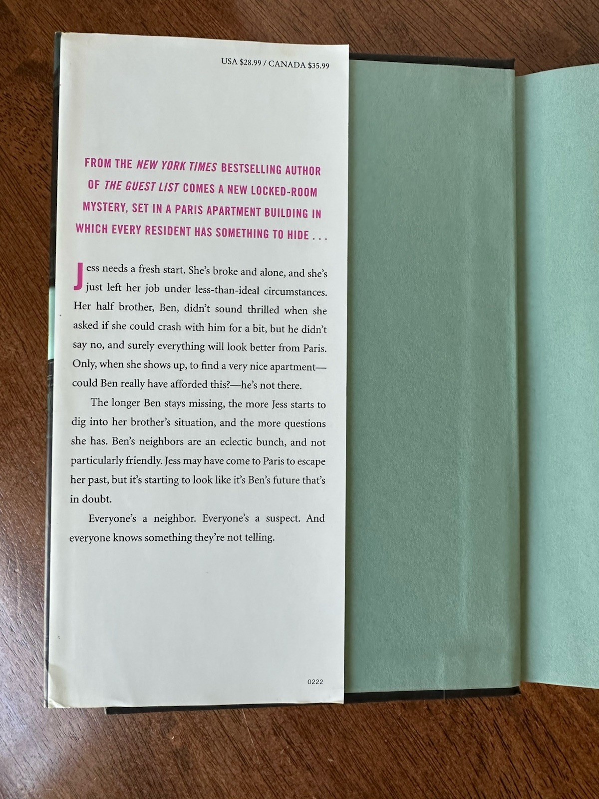 The Paris Apartment: A Novel – Hardcover By Foley, Lucy – GOOD