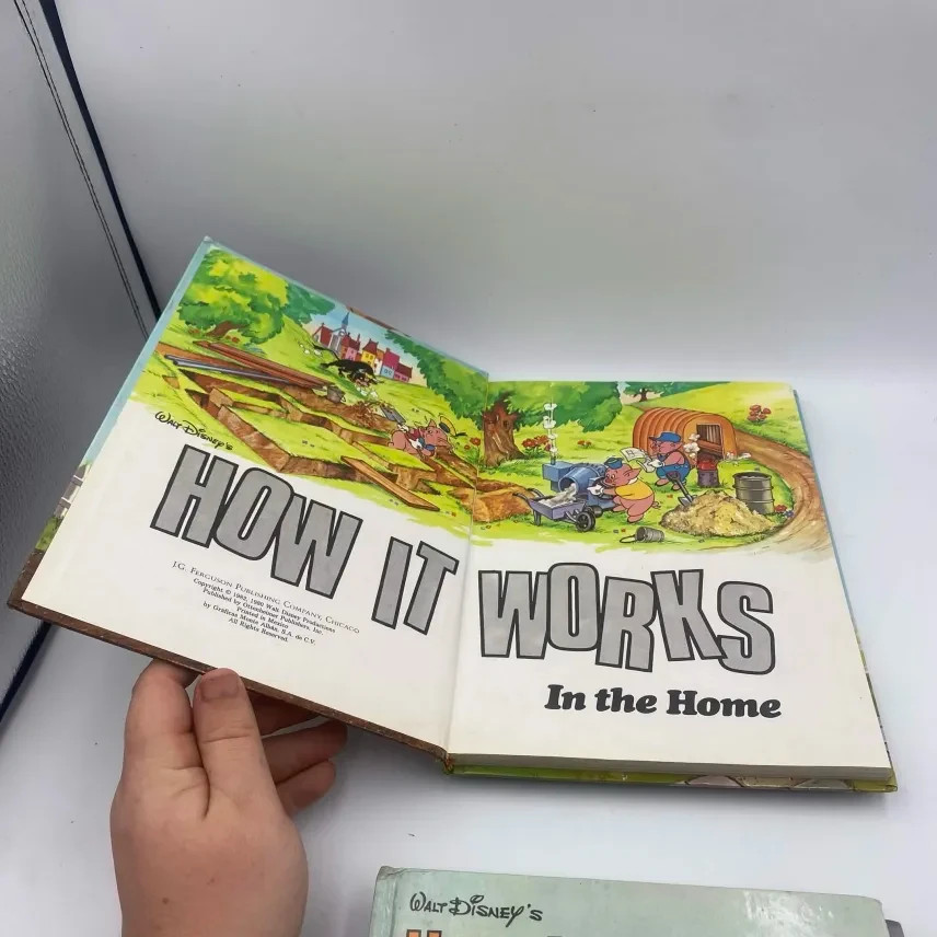 Vintage Lot 3 Walt Disney’s How It Works In The Country, City, Home HC Books