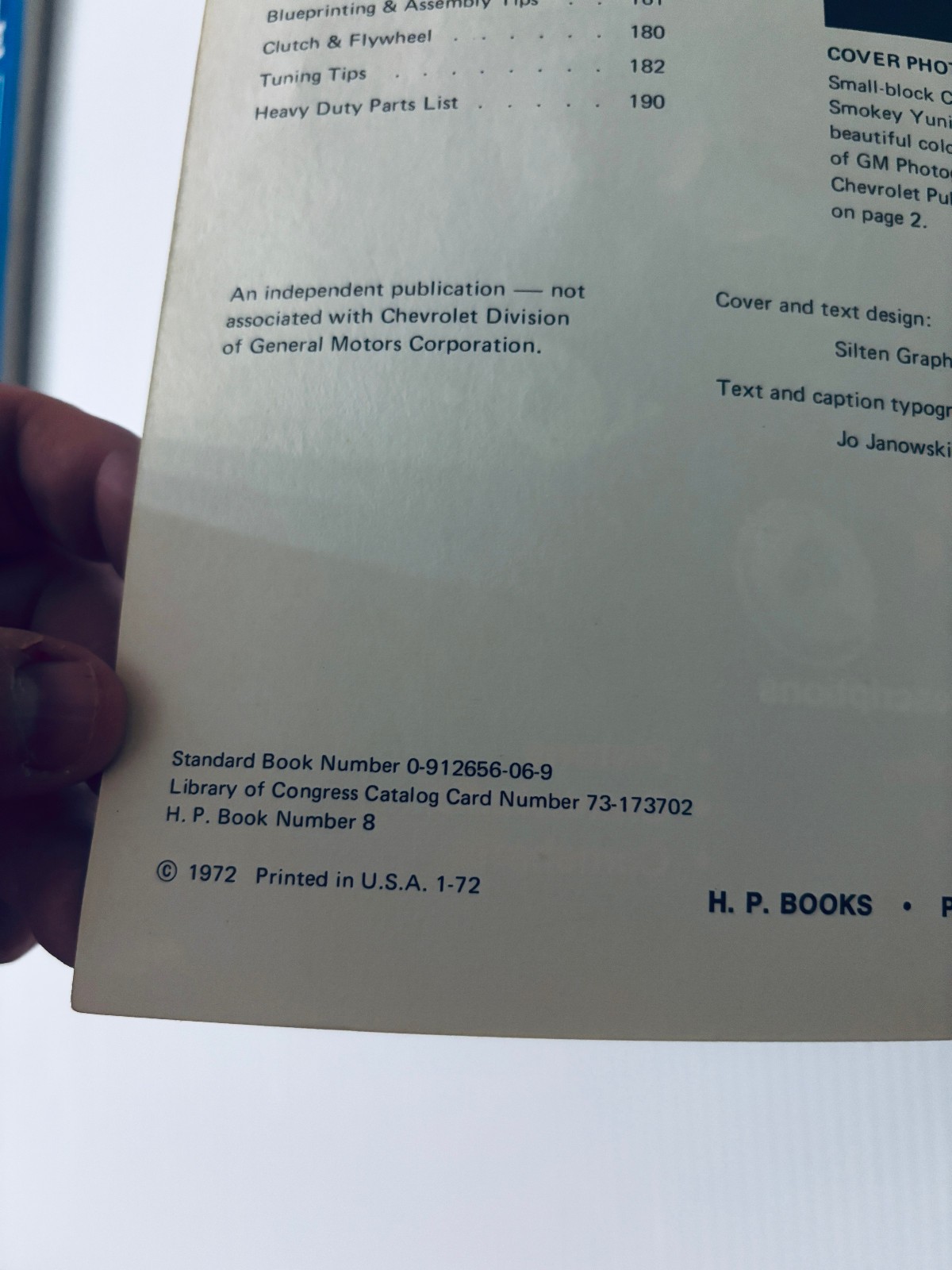 How to Hotrod Small-Block Chevys Bill Fisher & Bob Waar – H.P. Books – Some Wear