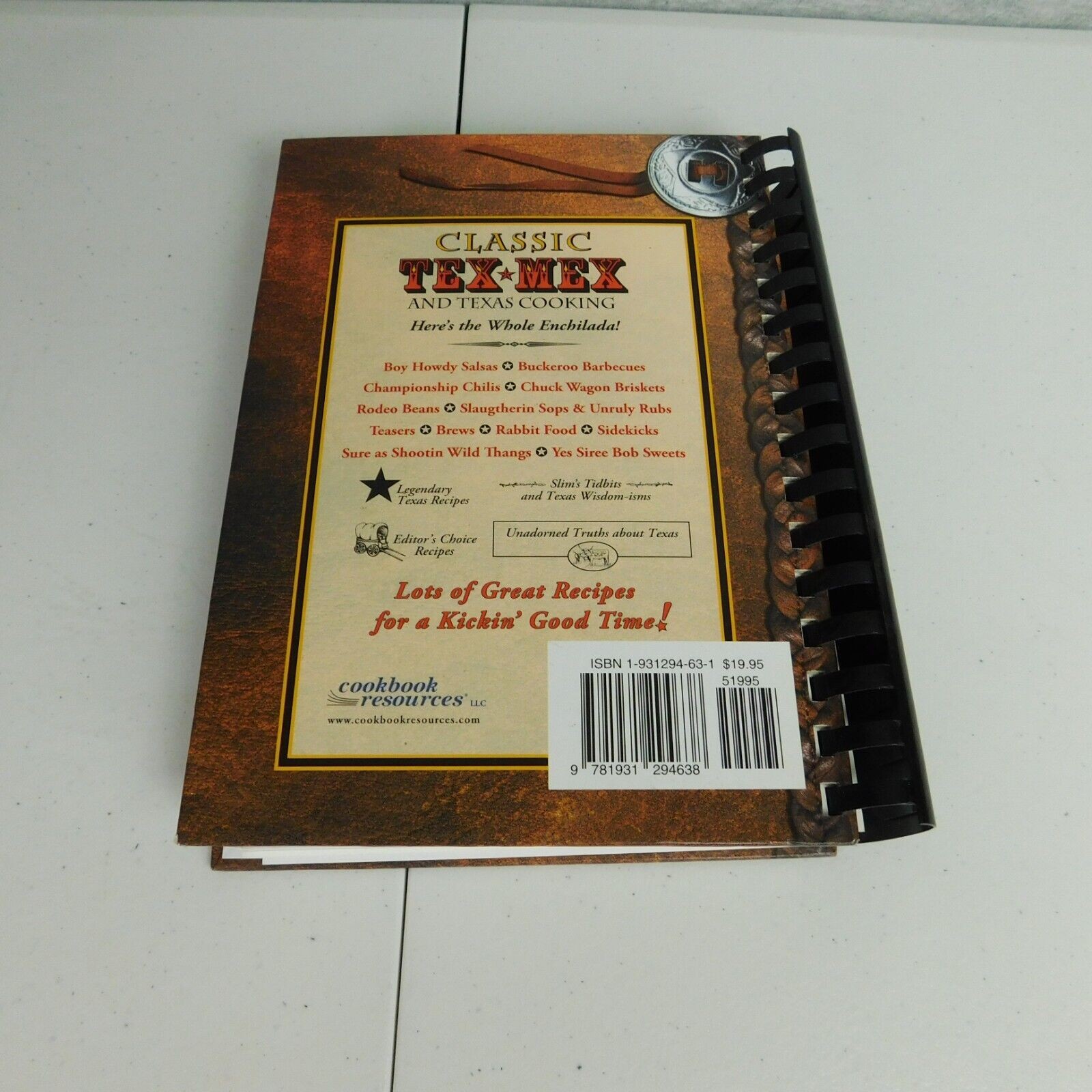 Classic Tex Mex & Texas Cooking Sheryn Jones 2004 Sprial Bound HC