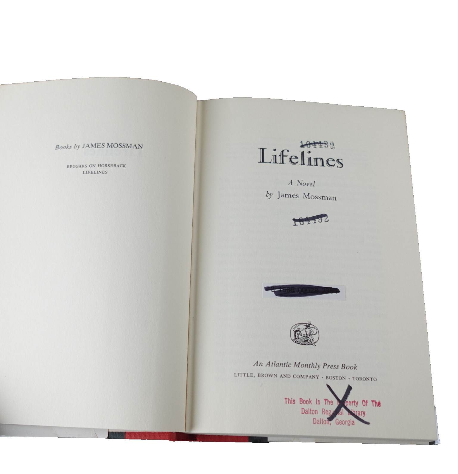 Lifelines James Mossman 1st American Edition Hardcover Journalist Vietnam War