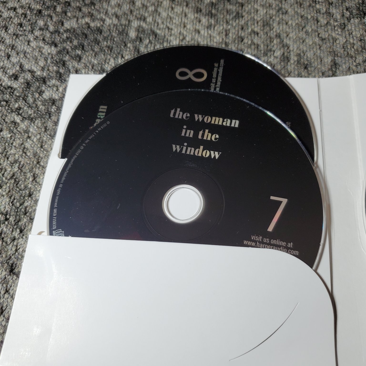 The Woman in the Window A. J. Finn 2018 Unabridged Audiobook CD HarperAudio