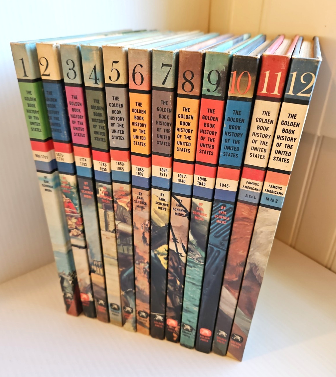 The Golden Book History Of The United States Complete Vol 1-12 1963 Hardcover