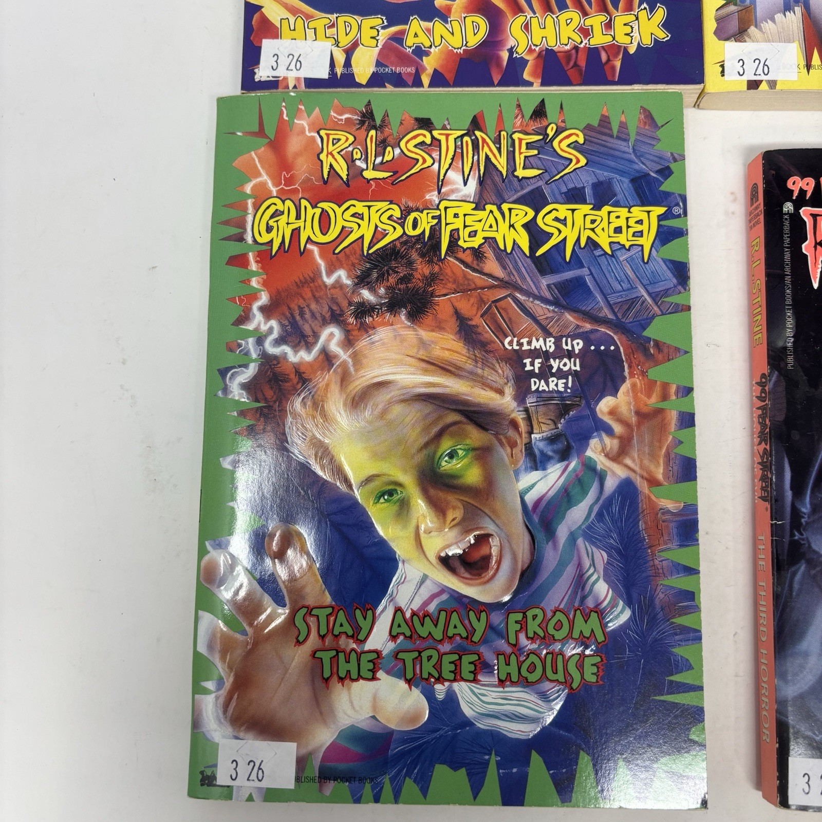 Goosebumps R. L. Stine Lot Of 6 Vintage 1990s Embossed KIDCORE READ DESCRIPTION