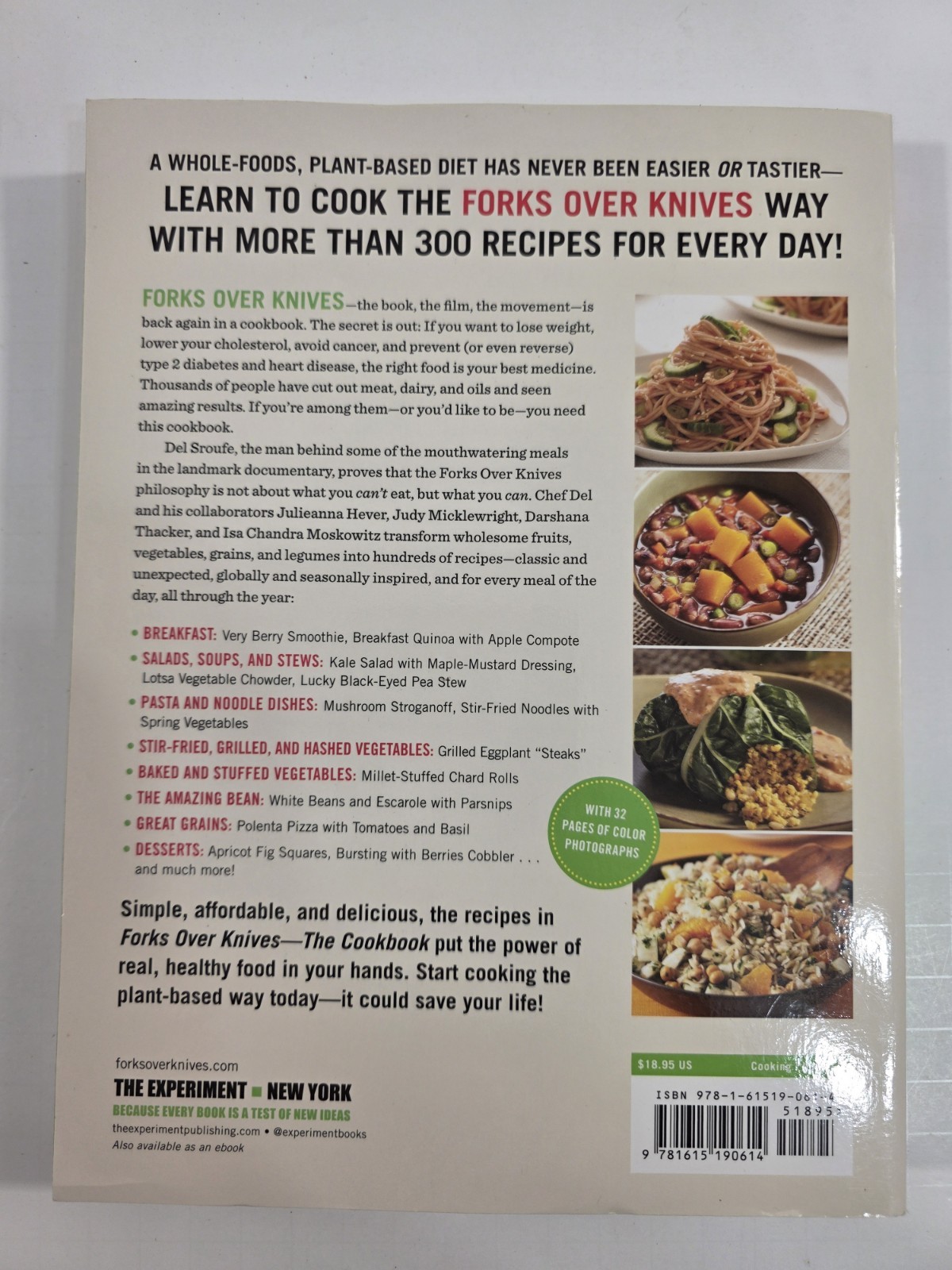 Forks Over Knives 300 Simple and Delicious Plant-Based Recipes Del Sroufe 2012