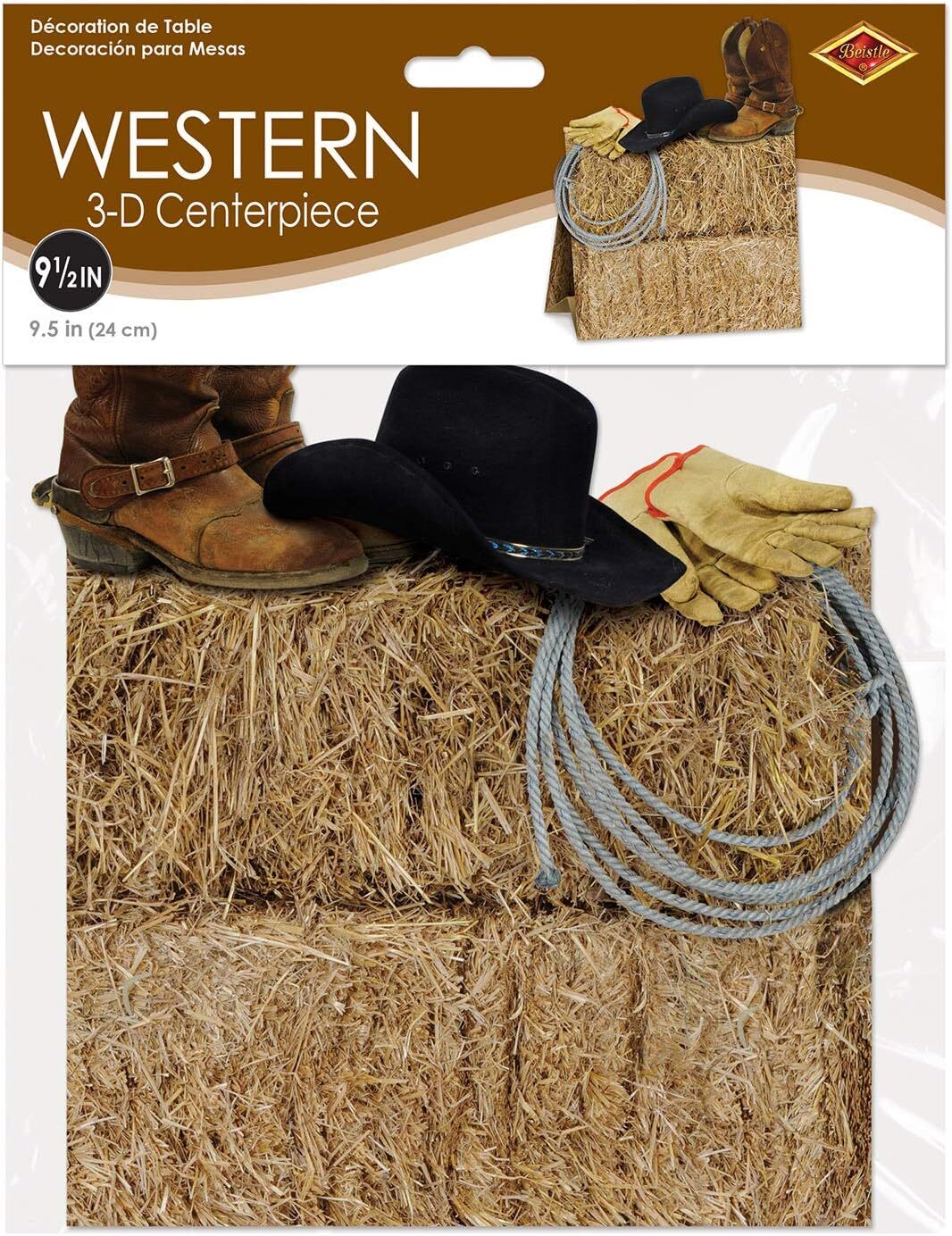 3-D Western Centerpiece Party Accessory (1 count) (1/Pkg)