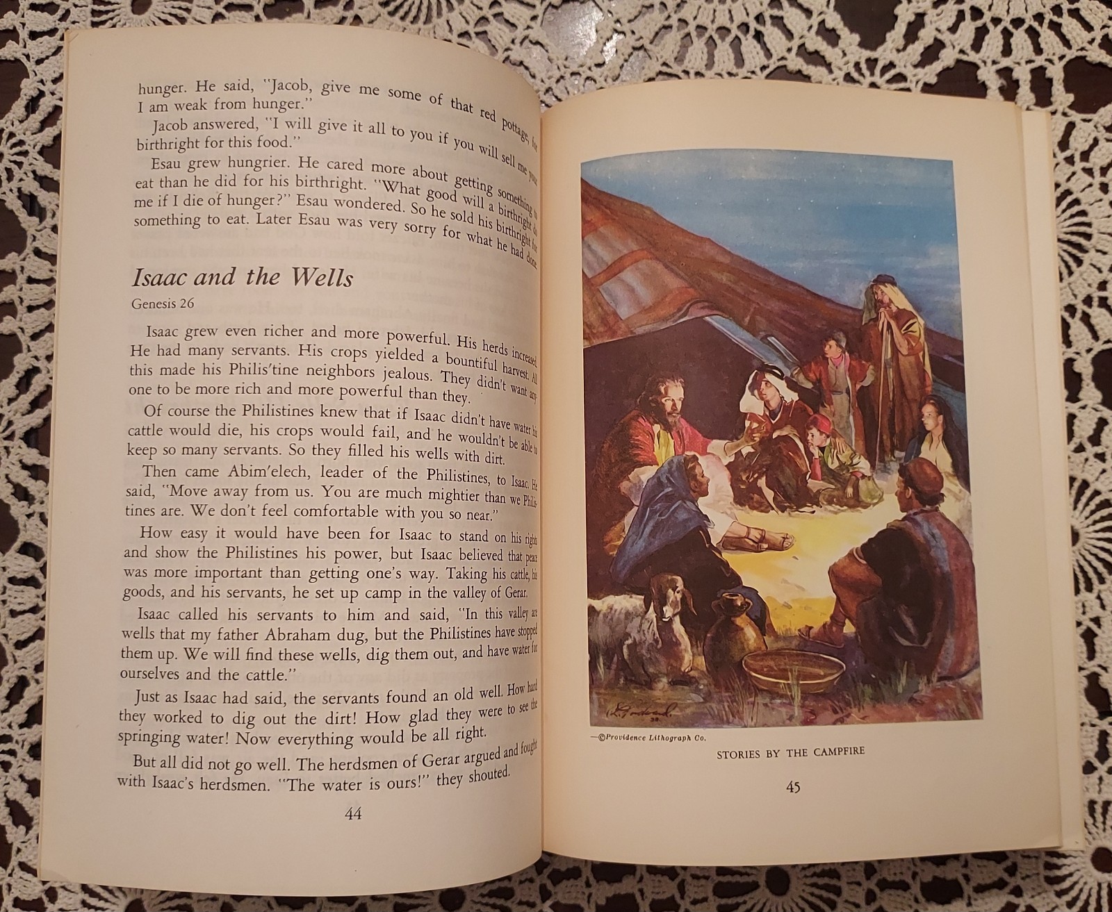 Vintage 1955 Egermeier’s Illustrated Bible Story Book Hardcover Christian
