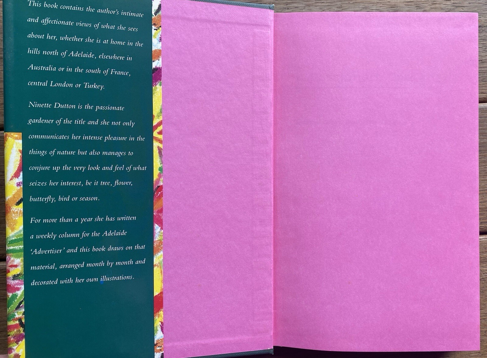 A Passionate Gardener by Ninette Dutton (1990 First Edition HCDJ)