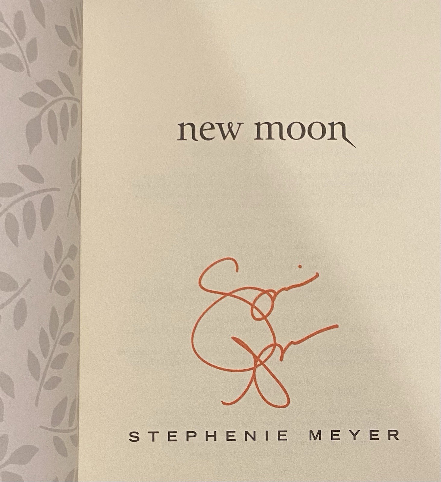 Set Twilight & Moon Saga Meyer Autopen Signed Collector’s Edition Slipcase