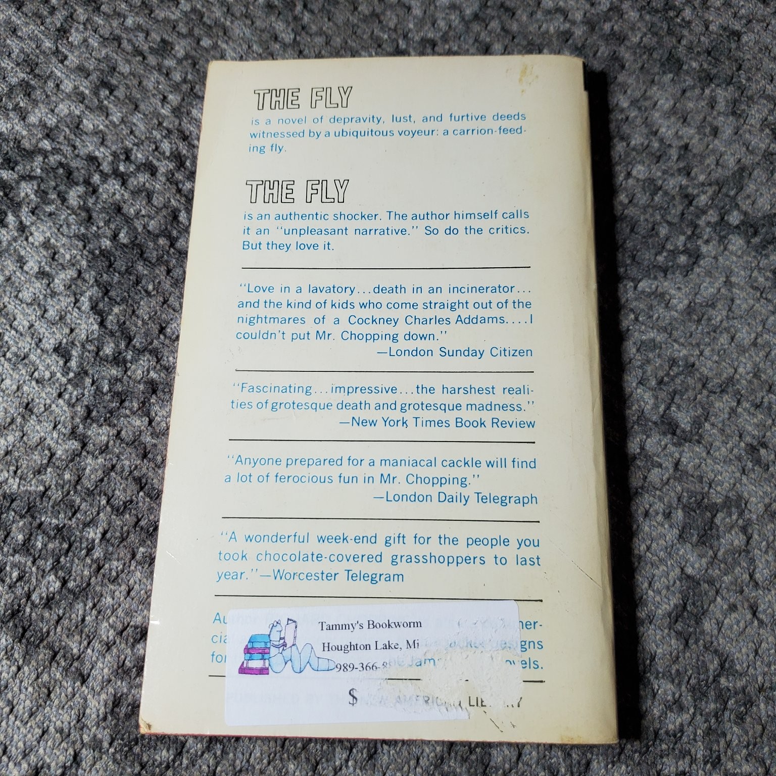 The Fly Richard Chopping 1966 First Printing Signet Book Horror Novel