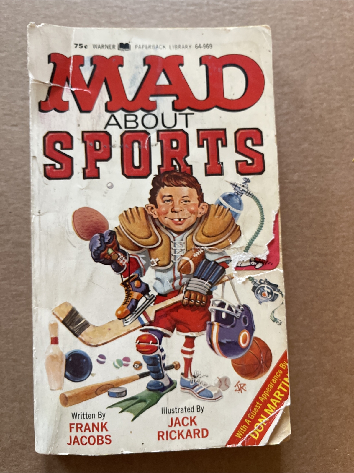 Mad About Sports by Frank Jacobs PB 1972 1st Print Very Good shipping included