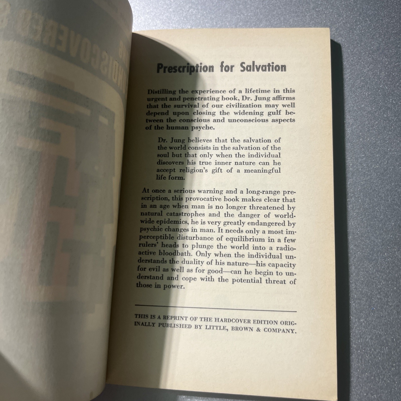 The Undiscovered Self by C.G. Carl Gustav Jung Vtg Mentor Book 1958 9th Print