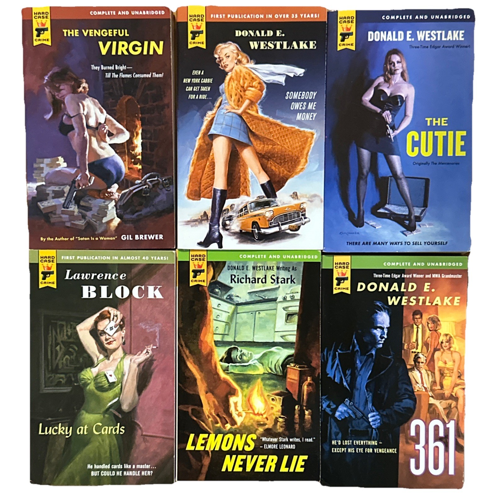 (11) Hard Case Crime Paperback & Hardcover Lot Lawrence Block Richard Stark