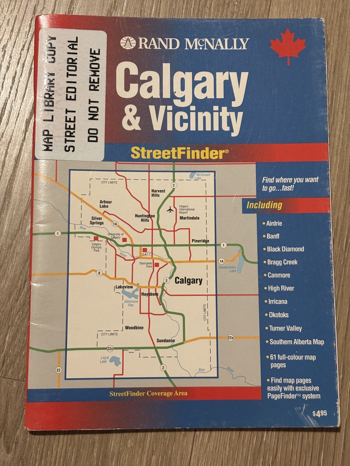 Rand McNally Calgary Alberta street atlas guide Canada