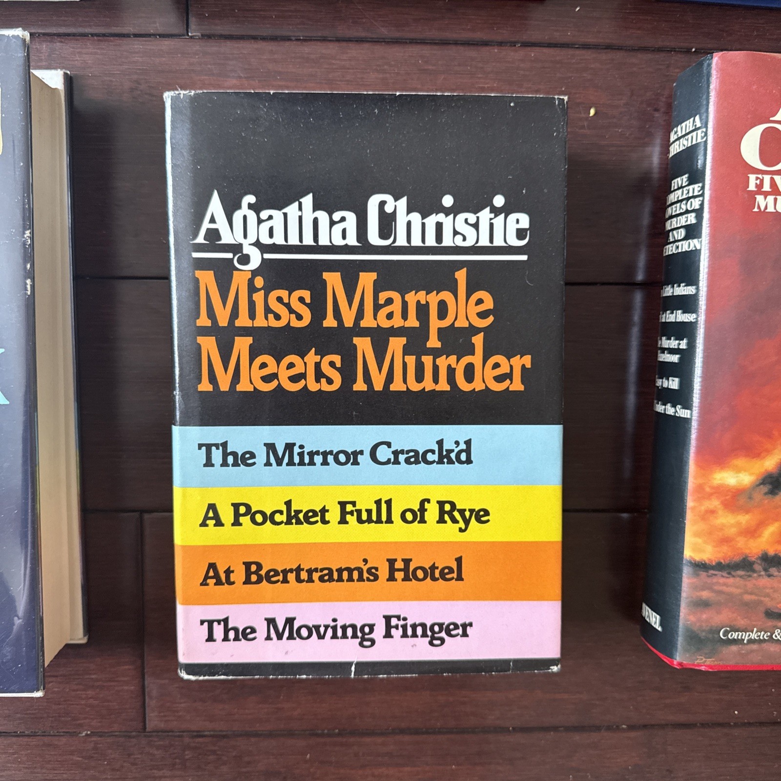 25 Agatha Christie Novels In 6 Volumes – 6 HCDJ Books – Marple,Detectives + More