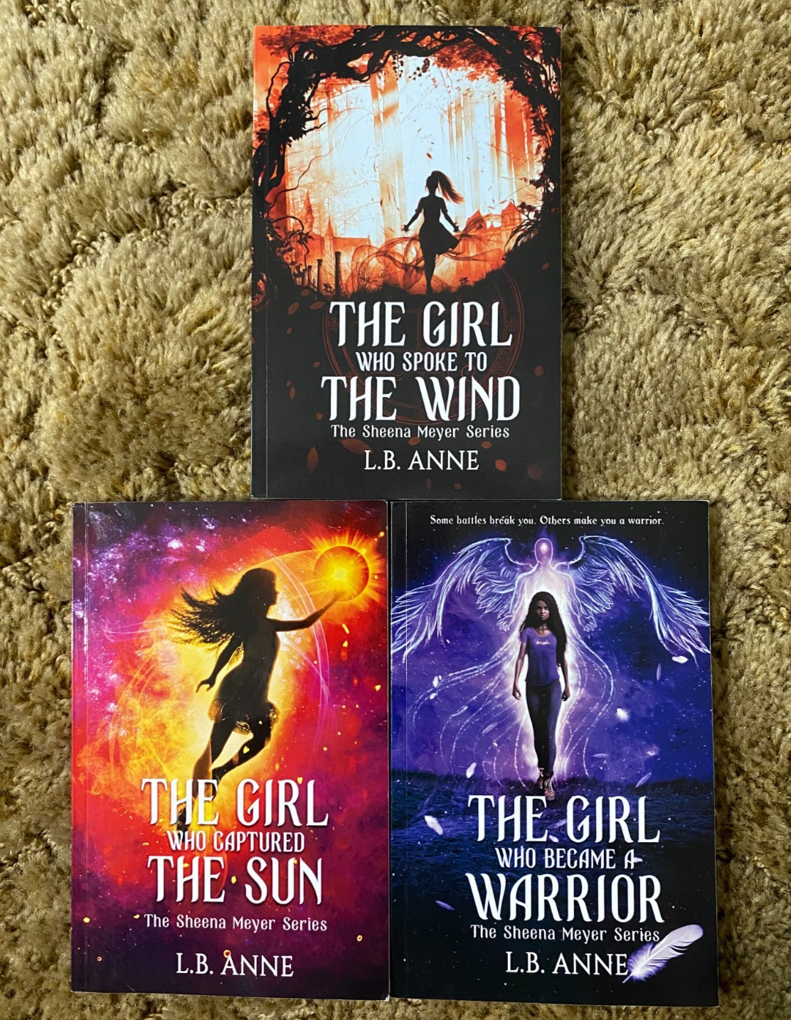 3 PB LOT LB ANNE SHEENA MEYER BOOKS 2-4 SPOKE WIND CAPTURED SUN BECAME WARRIOR