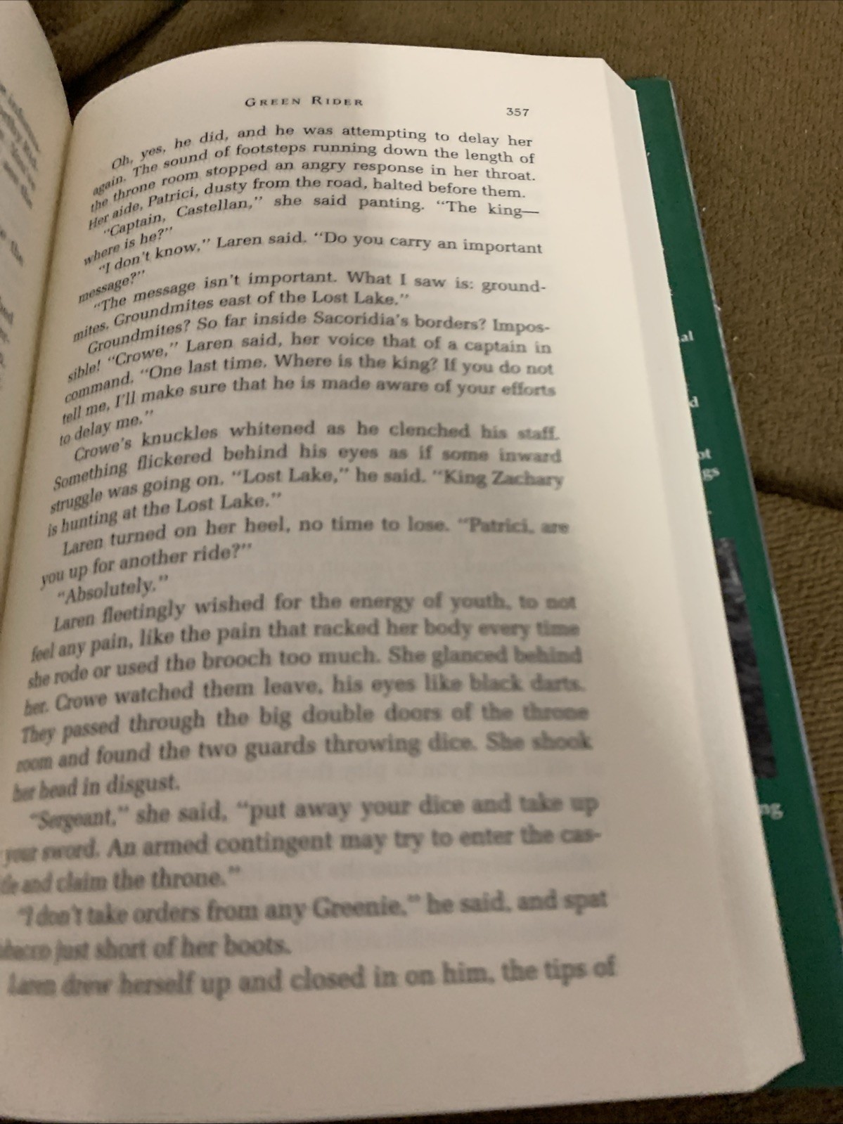 Green Rider by Kristen Britain 1998 Vintage Fantasy First Edition First Printing